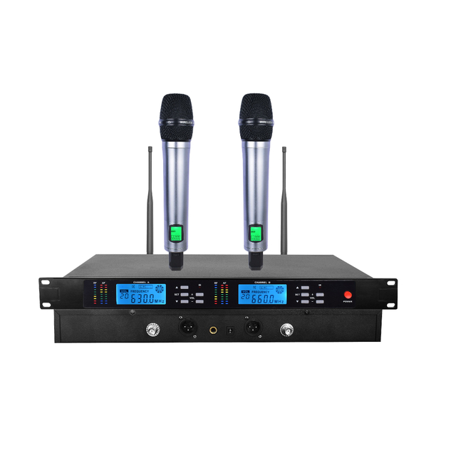 Высокочастотный микрофон Inalambrico Professional Karaoke UHF Wireless Microphone