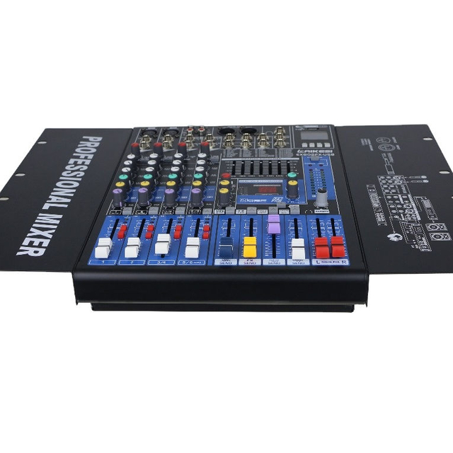EX808FX-USB небольшой аудиомикшер со стойкой
