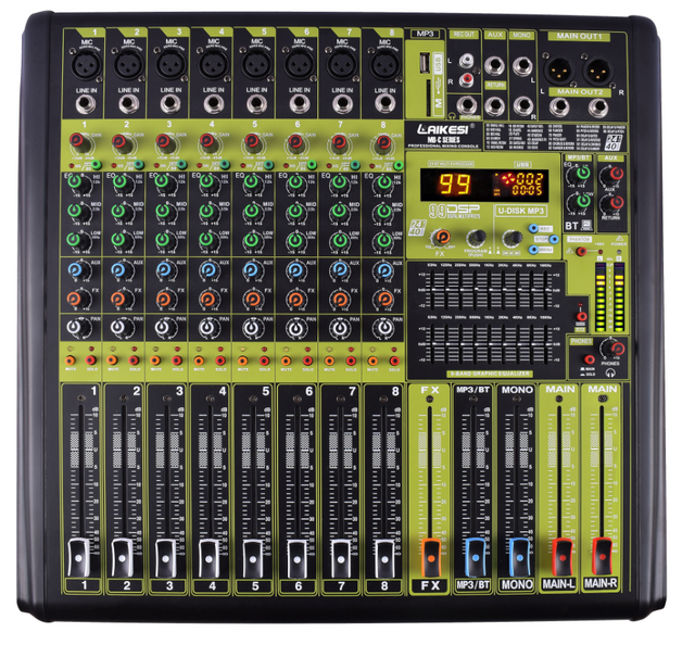 2021 год новая модель серии MB-C USB 8-канальный и 12-канальный аудиомикшер